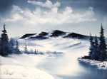 Hyperlink to and thumbnail of Blue Winter painting image