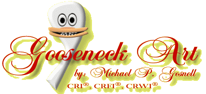 Gooseneck Art Logo by Michael P. Gosnell CRI®, CRFI®, CRWI®